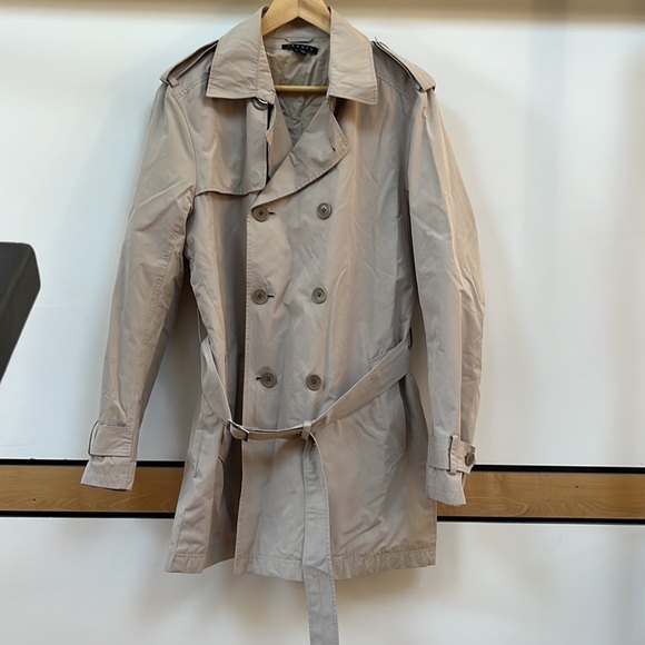 Men’s Theory mid length trench -size Large - Picture 3 of 7
